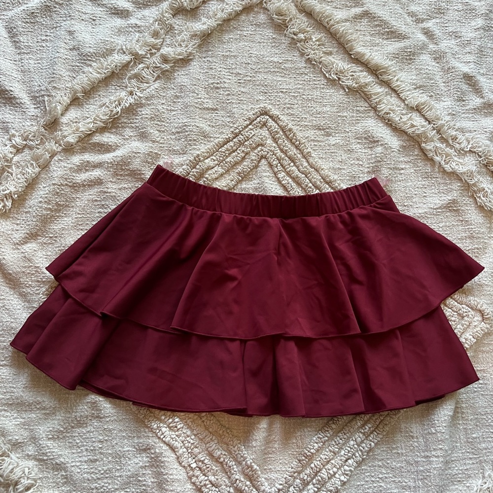 Burgundy Skirt